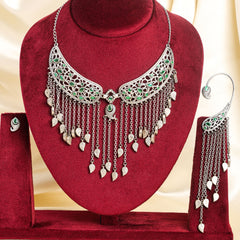 Antique In do-western Afghani Oxidized Choker