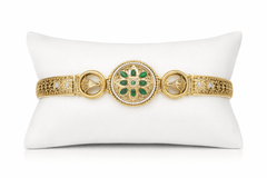 Traditional Gold-Plated Filigree Bracelet for Women