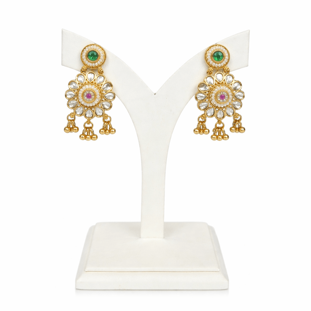 Traditional Gold Plated  Long Mangalsutra Necklace Set for Women