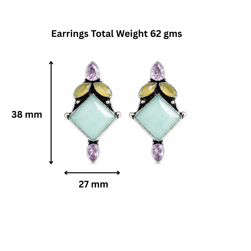 Mint & Blush Designer Earrings