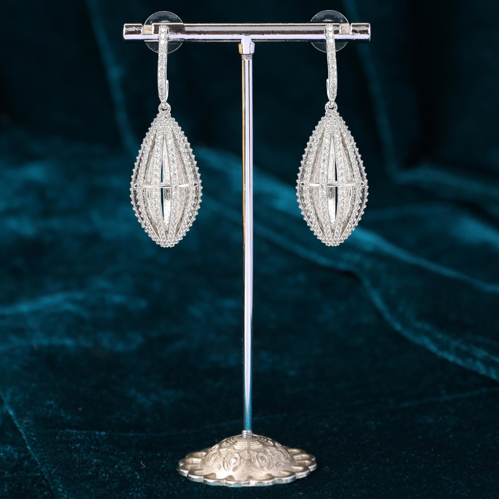 Stylish Cubic Zirconia Drop earring