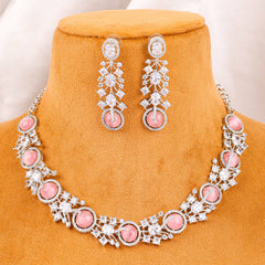 Pink Diamond Whisper necklace set