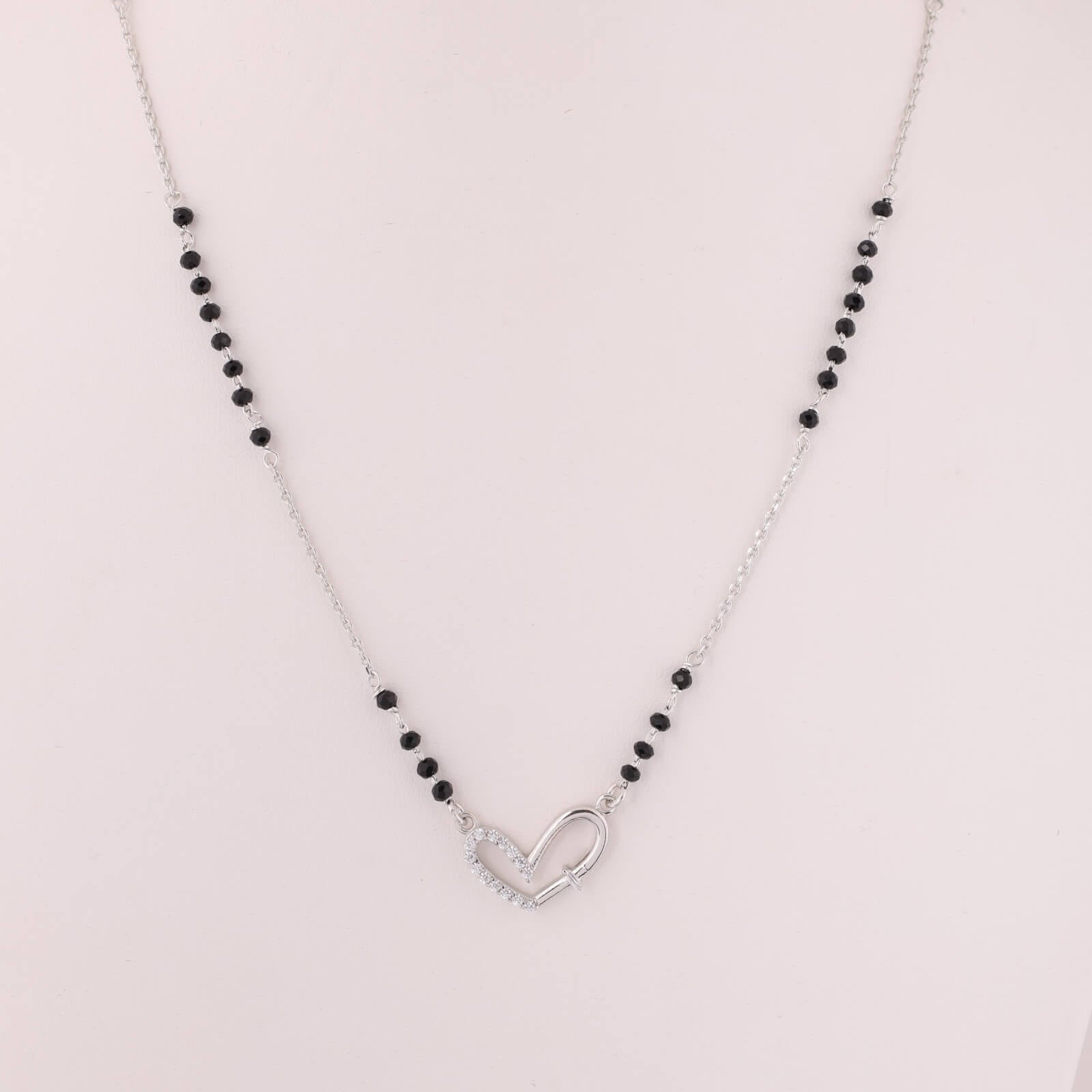 Heart Bond 925 Silver Mangalsutra