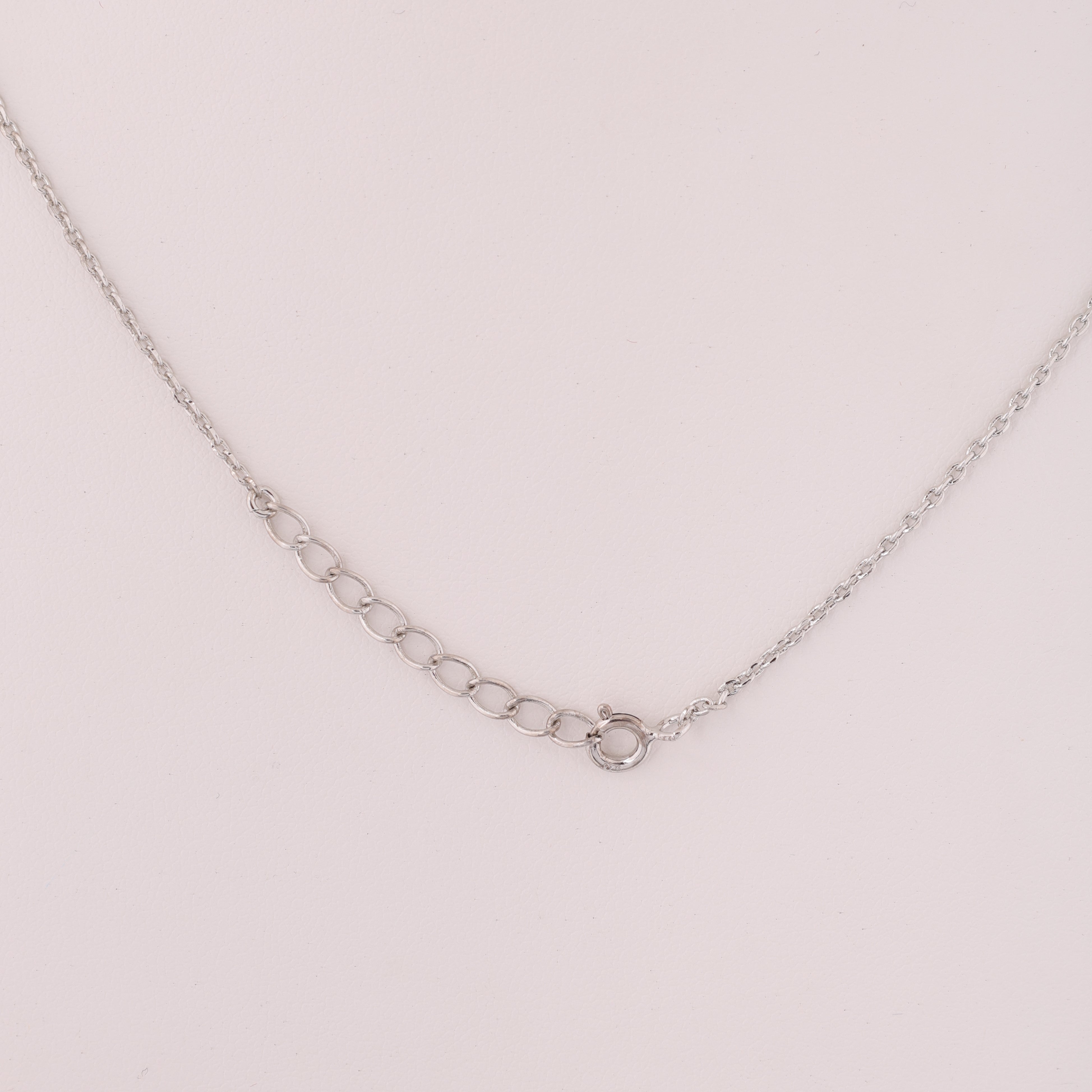 Zen Circle  925 Silver Chain Pendent
