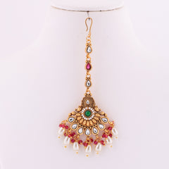 Nawratri Charm - Gold plated traditional necklace set
