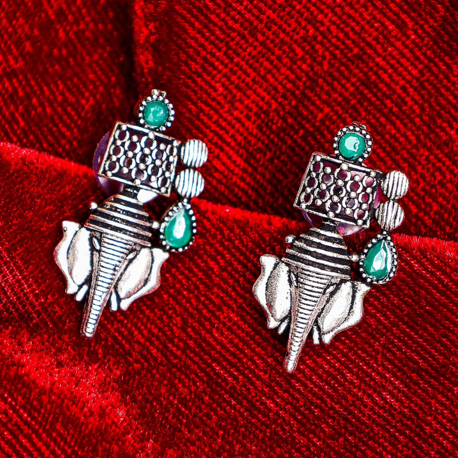 Oxidized temple jewellery