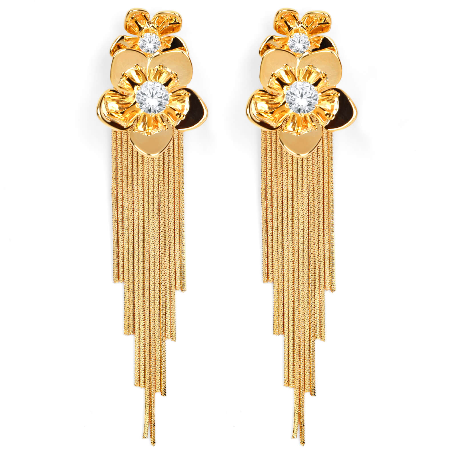 Metal tassel tango Earring