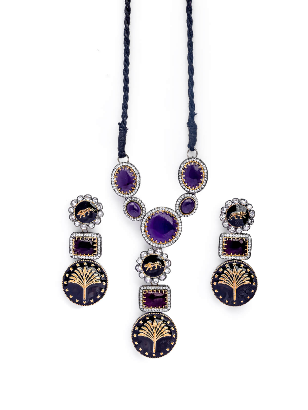 Sabhysachi moissanite necklace set