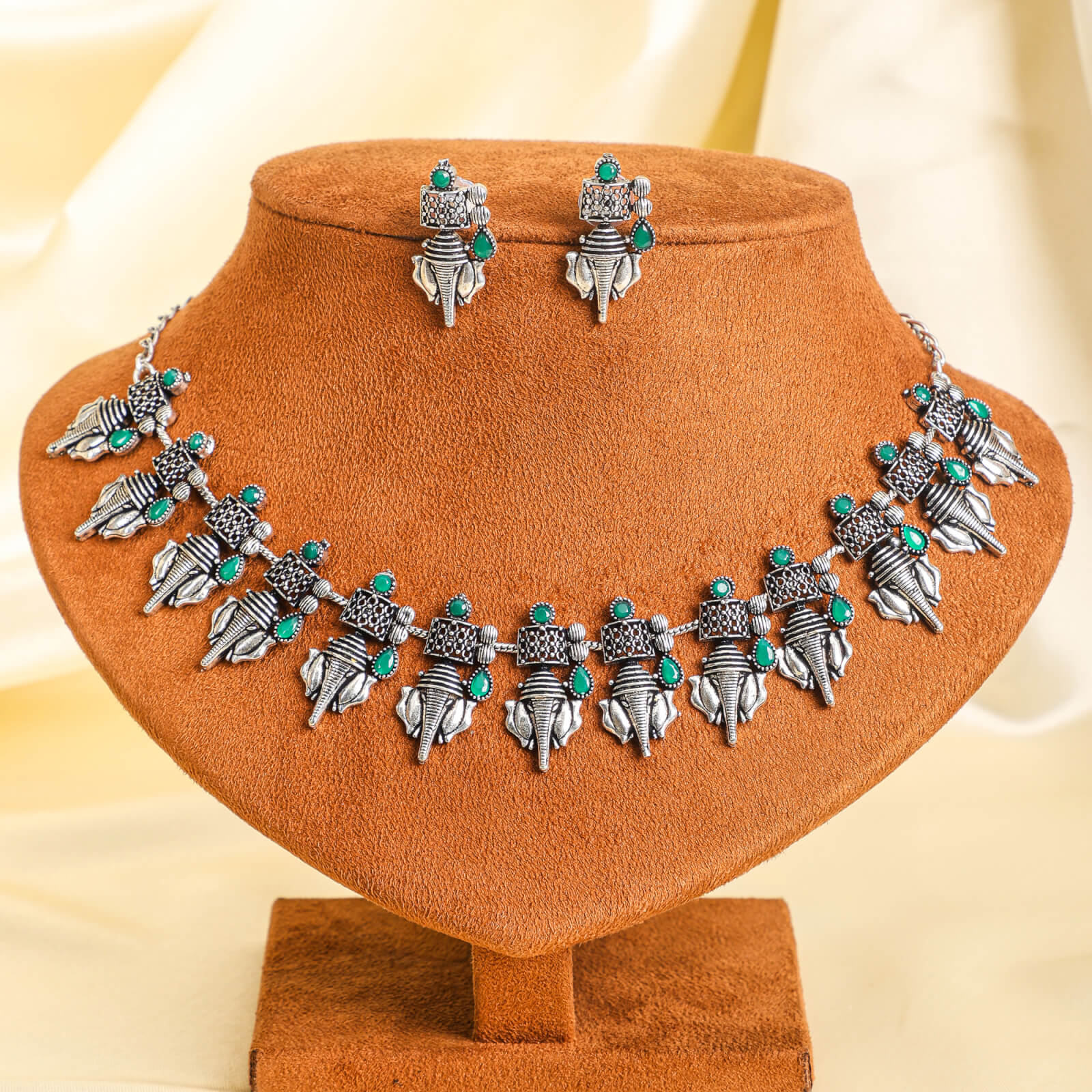 Oxidized temple jewellery