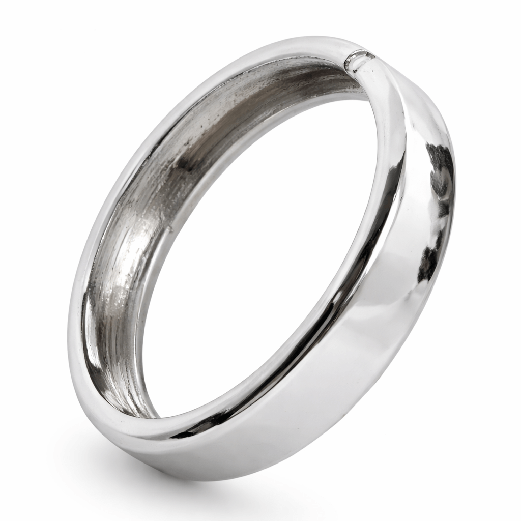 Stylish Chunky Silver-Tone Cuff Bracelet