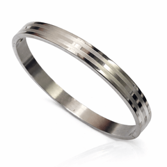 Titan Line Stainless Steel Silver Men's Kada