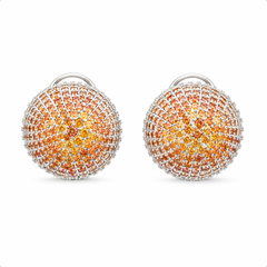 Round shape cubic zirconia stone Earrings