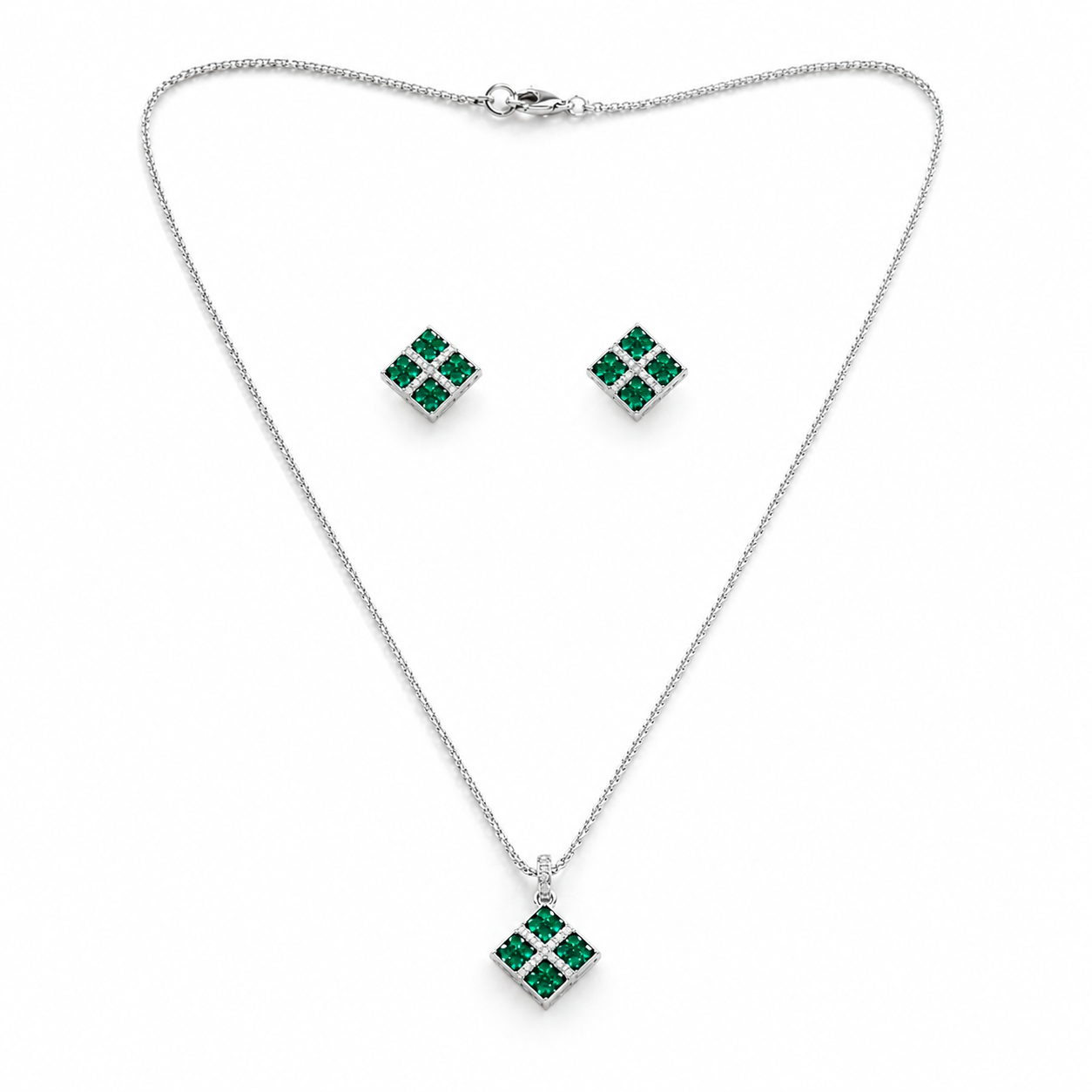 Celestia Green Square Set