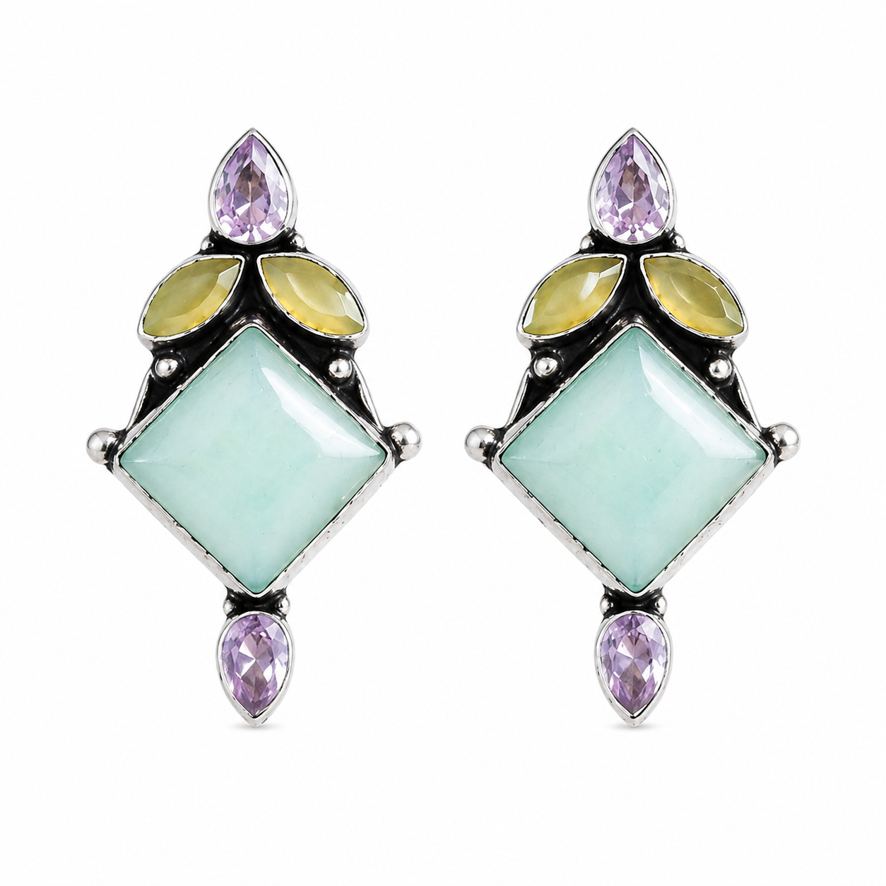 Mint & Blush Designer Earrings