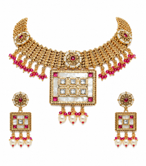 Maharani Royale Gold Plated Choker Set