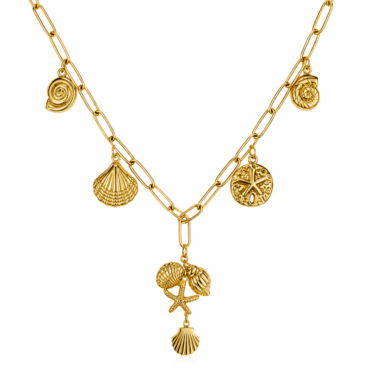 Sea Breeze Charm Necklace