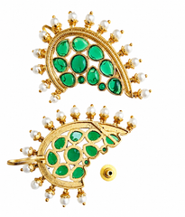 Emerald Pearl Royale Gold Plated Earcuff