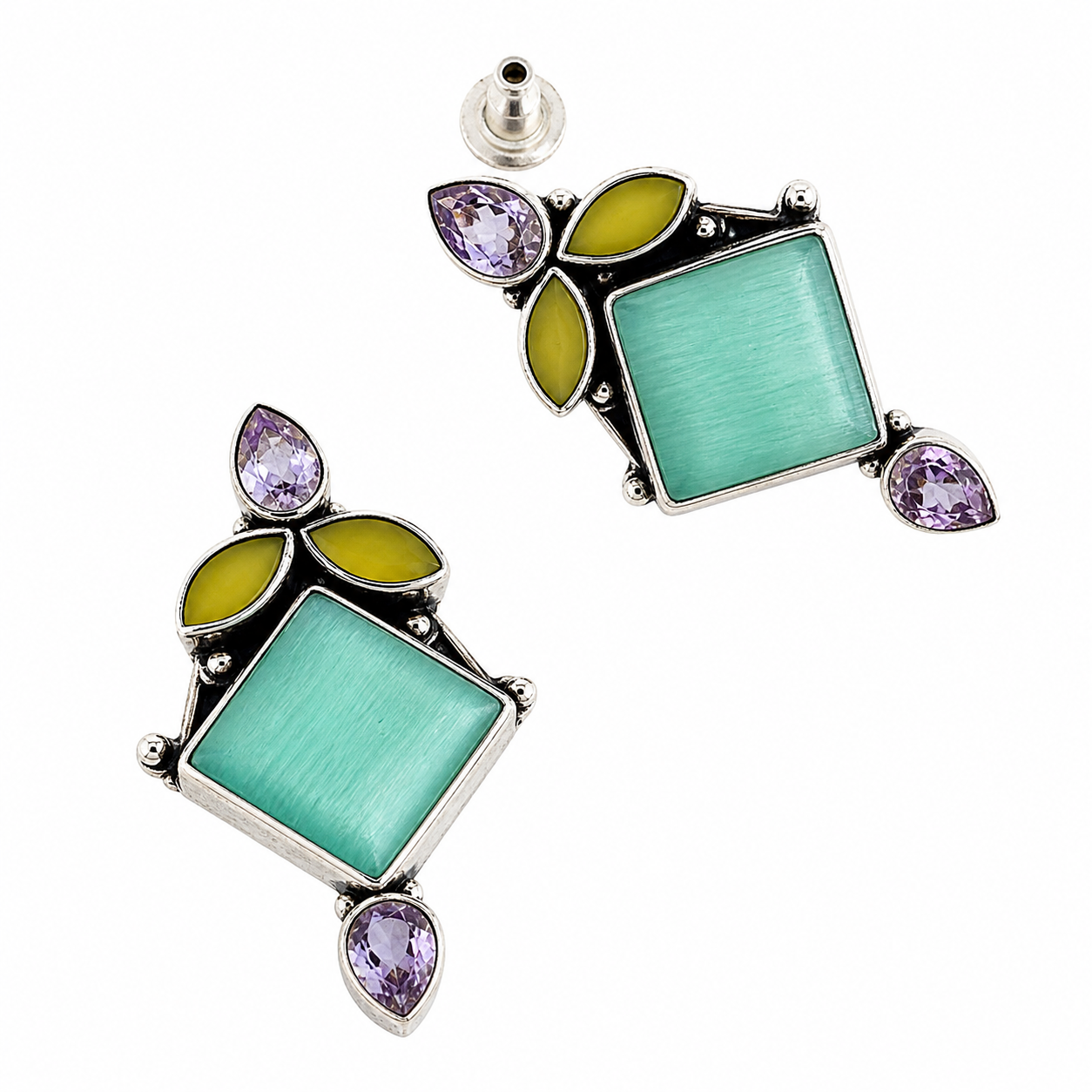 Mint & Blush Designer Earrings