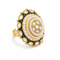 Celestia Kundan Bloom Ring