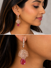 Rosé Royale Jhumka Earrings
