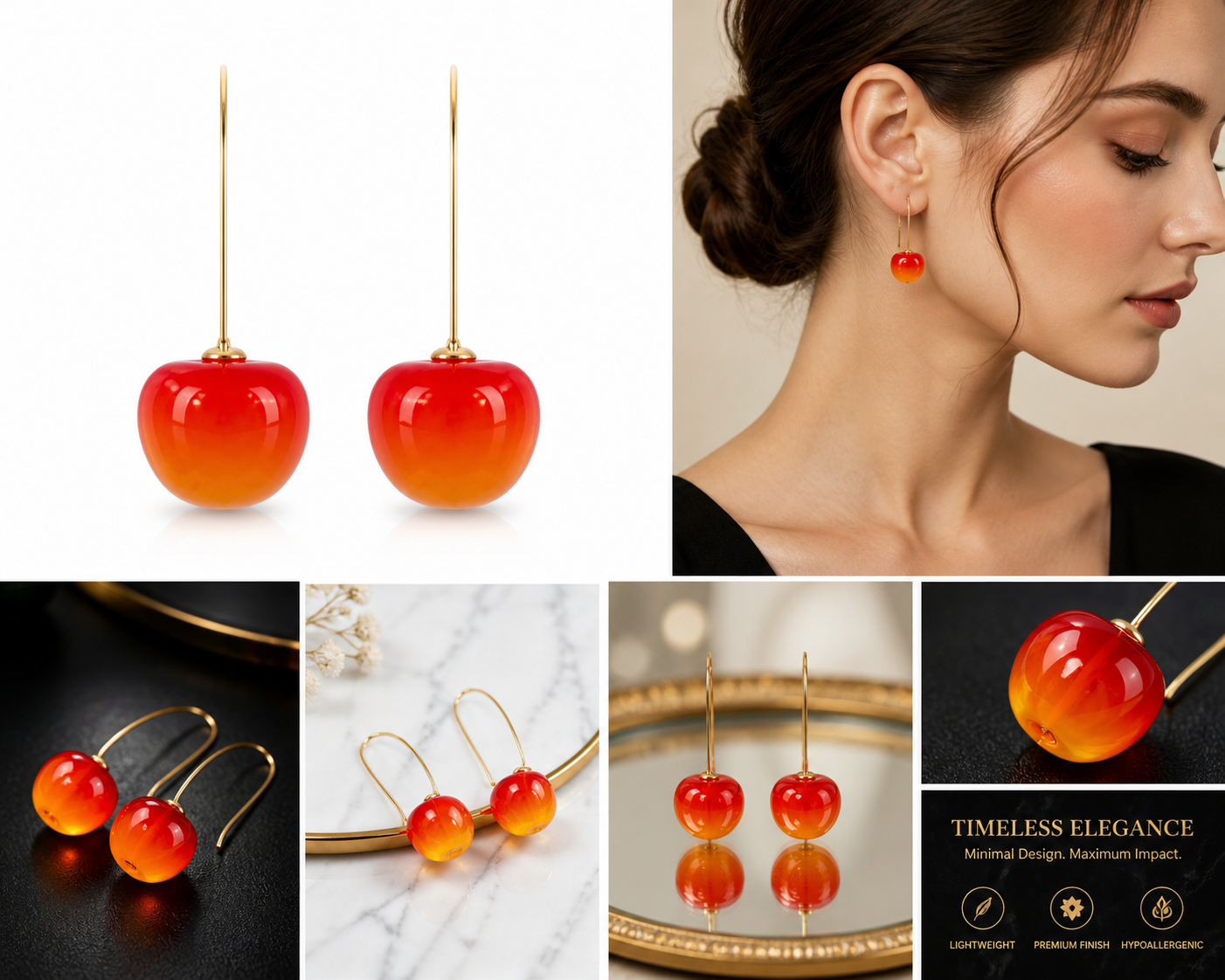 Cherry Pop Drop Earrings