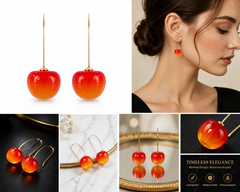 Cherry Pop Drop Earrings