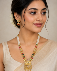 Maharani Pearl Heritage Gold Plated Haar Set