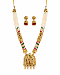 Maharani Pearl Heritage Gold Plated Haar Set