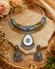 Aurora Silver Gold Fusion Choker
