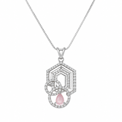 Royal Crystal Pendant Earrings Set