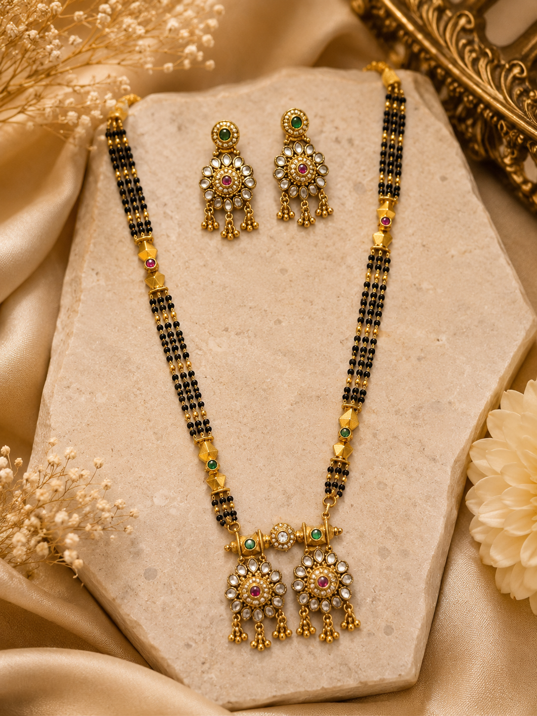 Royal Kundan Mangalsutra Set