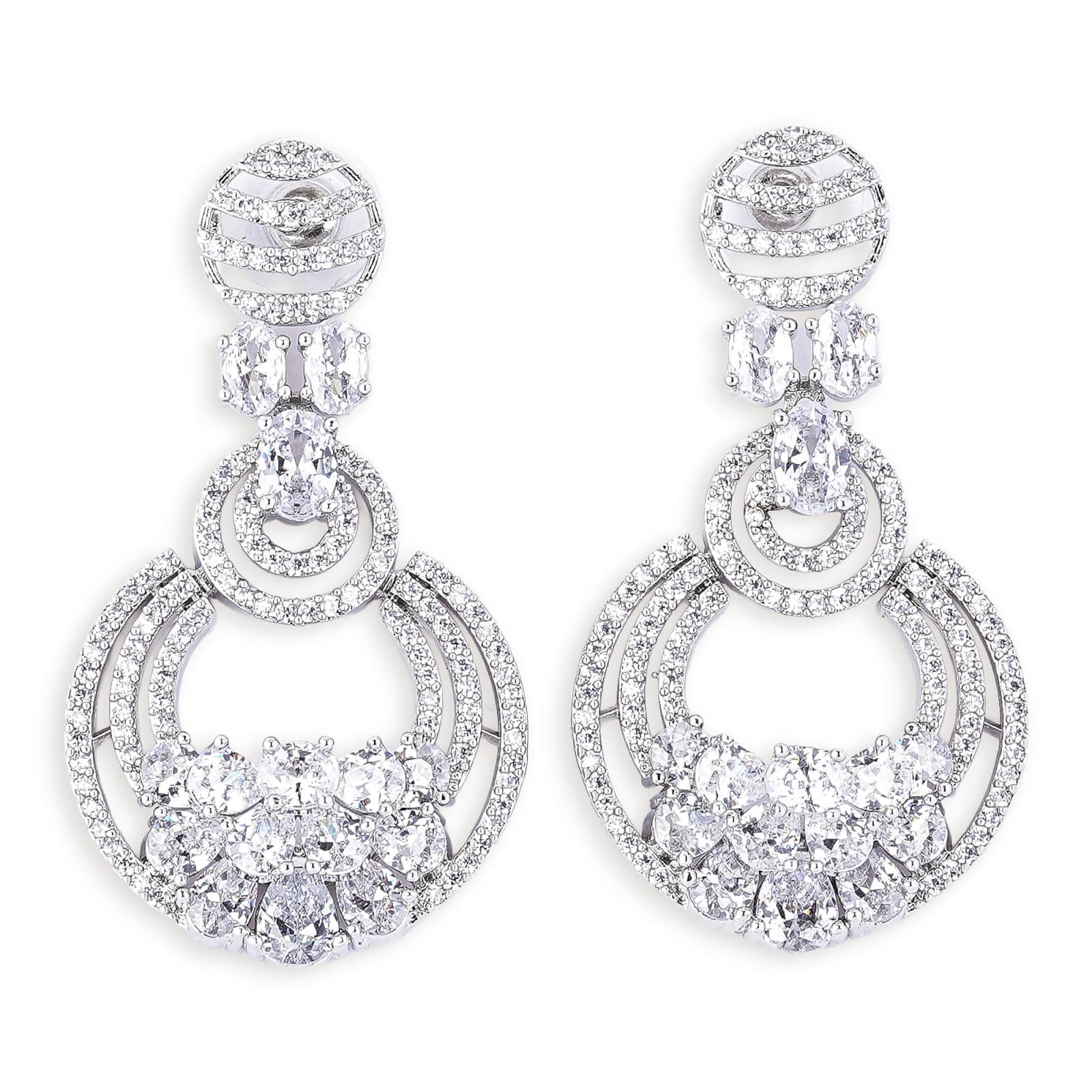Crystal Embrace American Diamond necklace set