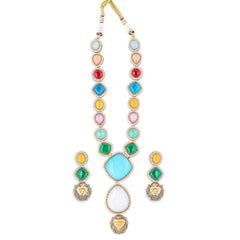 Monalisa stone multi colour necklace