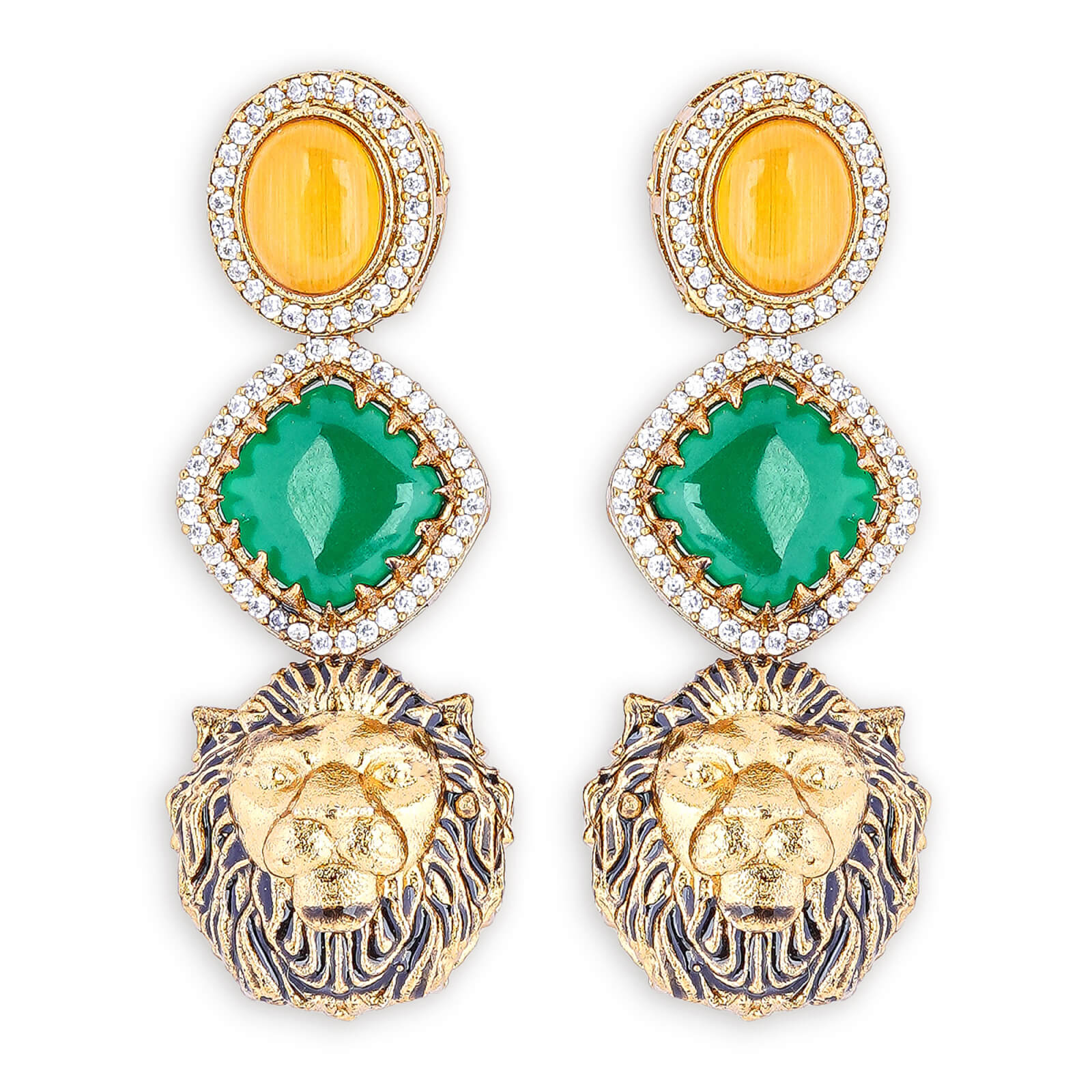 Monalisa stone multi colour necklace