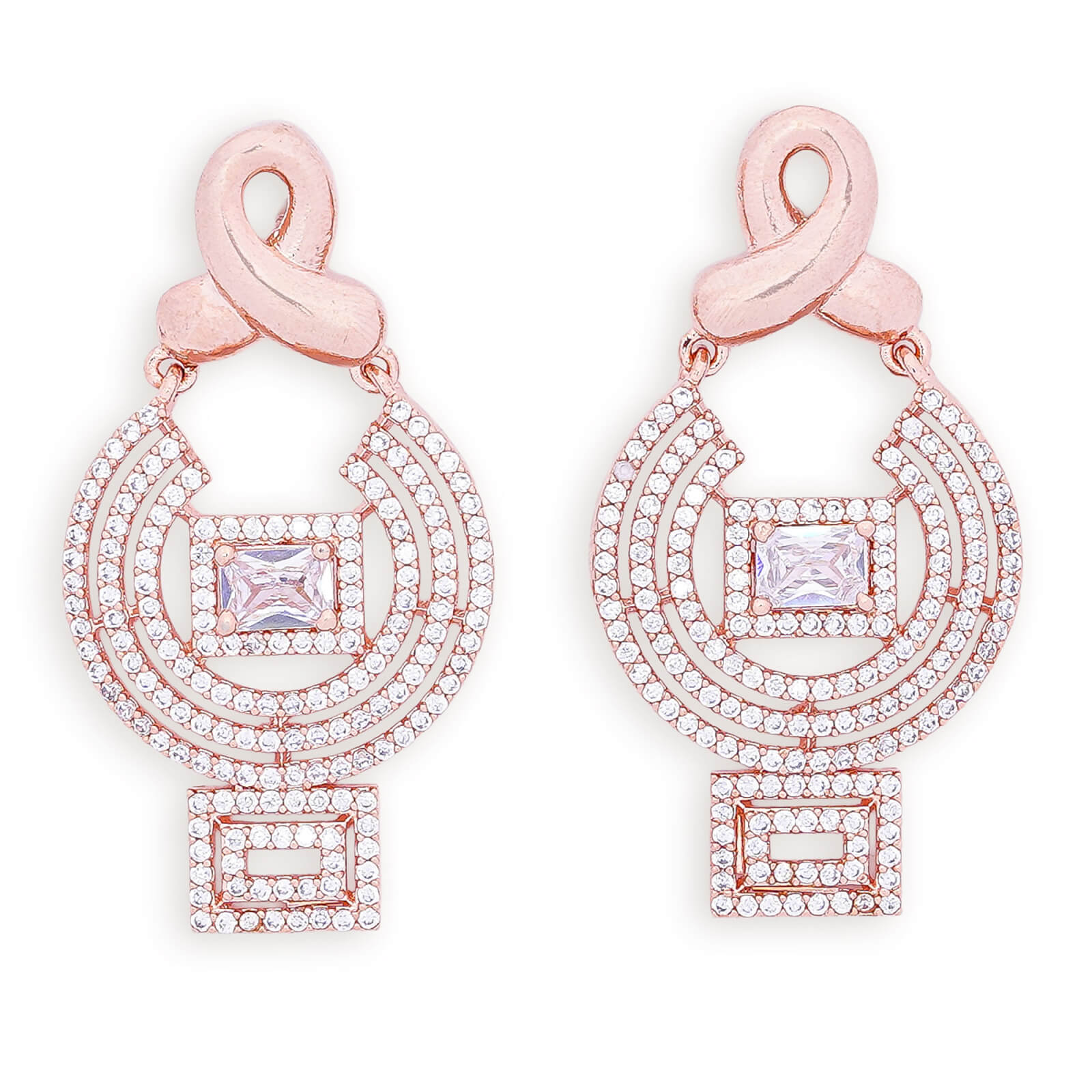 Glamour Exquisite rose gold plated Necklace set