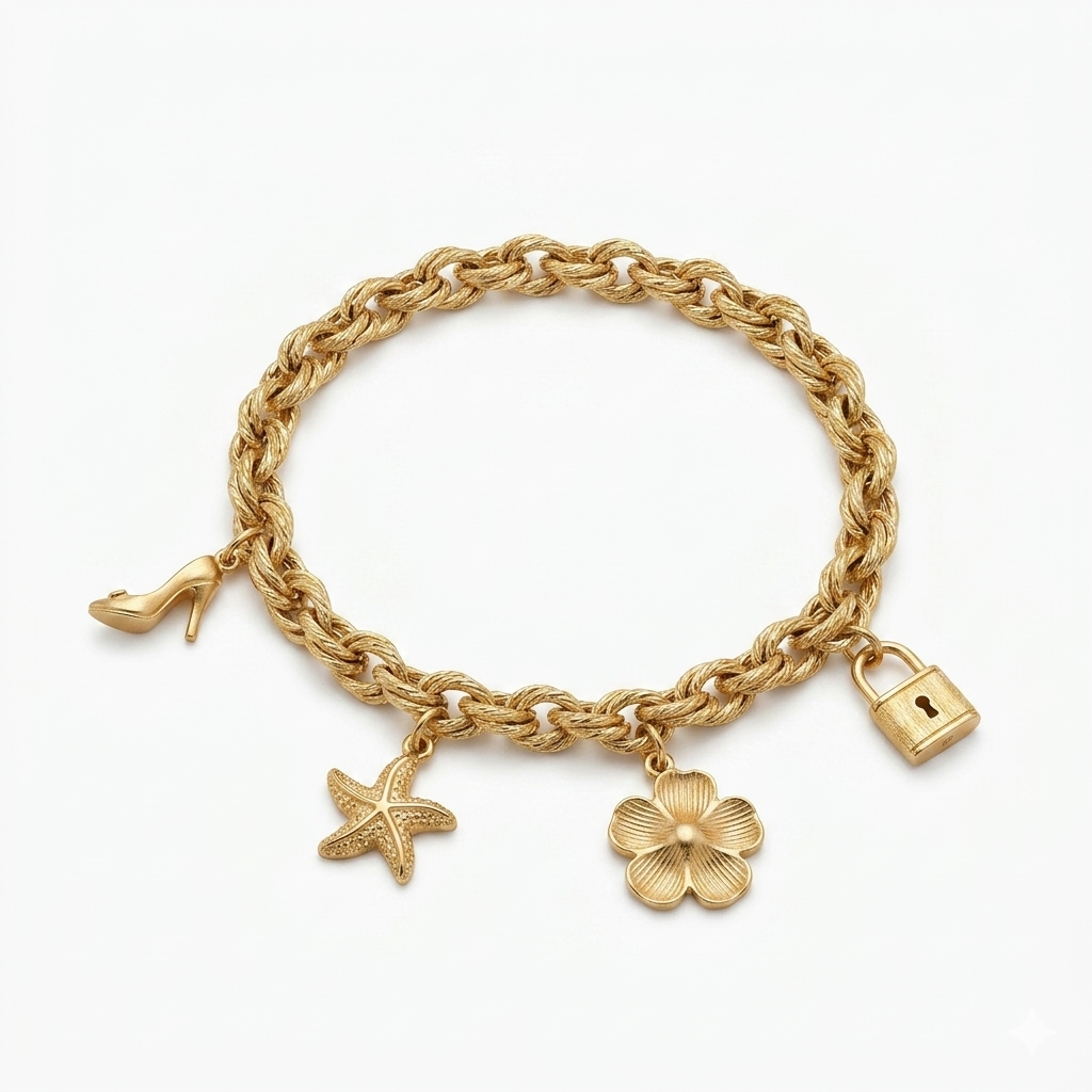 Lucky Charm Link Bracelet