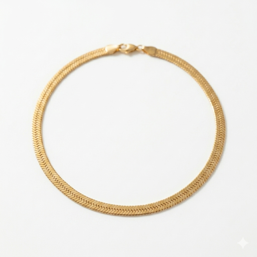 Sleek Snake Chain Anklet