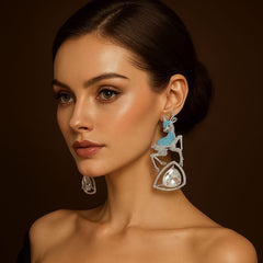 Deer shape vintage Earrings