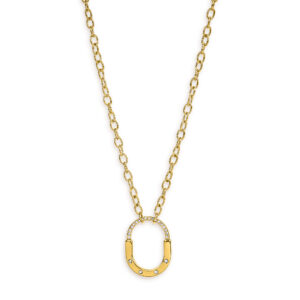 Lock style chain pendent