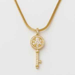 Dancing stone Key pendent chain