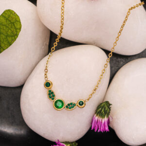 Green crystals Necklace