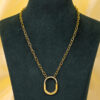 Lock style chain pendent