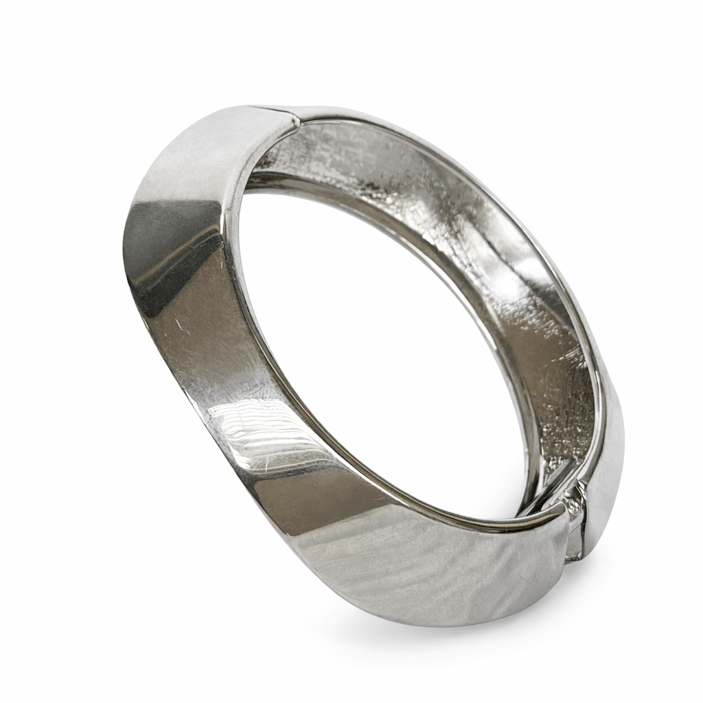 Classic Silver Statement Cuff Bracelet - Image 2
