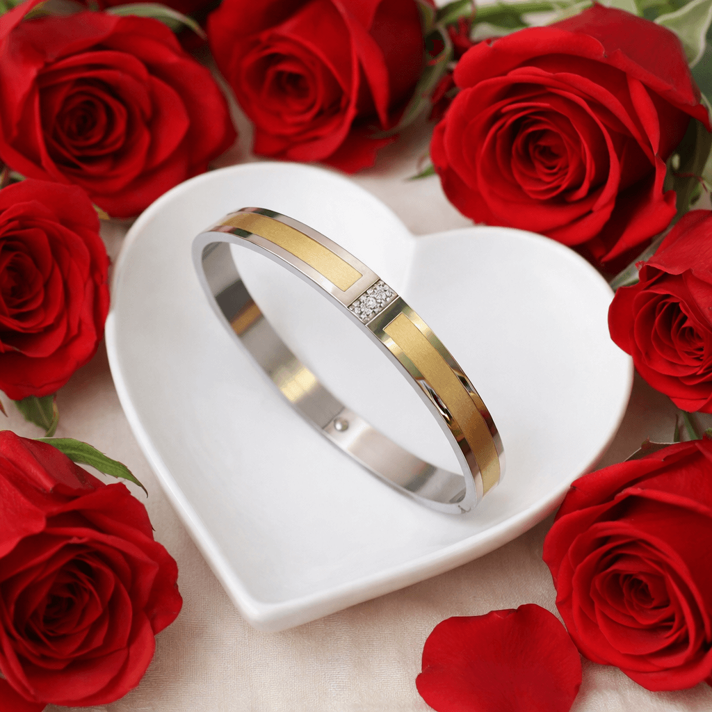 Royal Spark Dual-Tone Men's Openable Kada