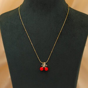 Red Cherry pendent Necklace