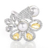 CZ with Pearl & Monalisa Stone Ring