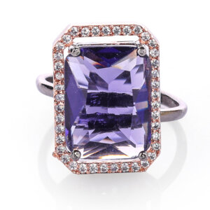 Blue adjustable Finger Ring