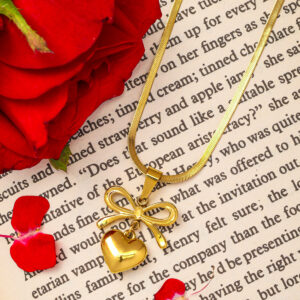 Bow and heart Necklace