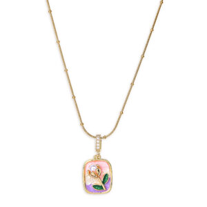 Tulip Floral Pendent Necklace