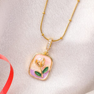 Tulip Floral Pendent Necklace